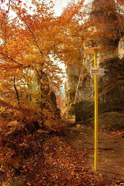 Rozcestník na Súľovskom hrade